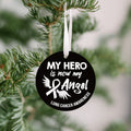 Lung Cancer Angel Christmas Ornament